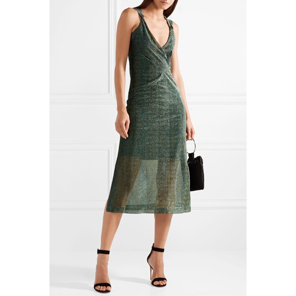 NWOT Size S By Marlene Birger Maryann Lurex Dress